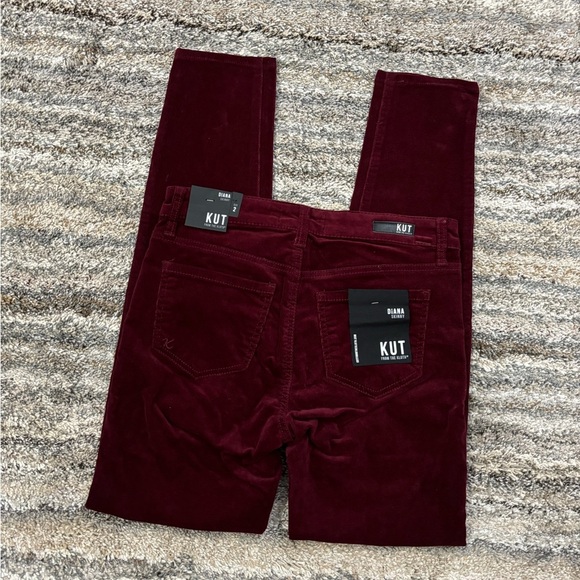 KUT From The Kloth Diana Skinny Jeans Sz 2 | KUT Diana Corduroy Skinny Jeans NWT - Picture 12 of 15